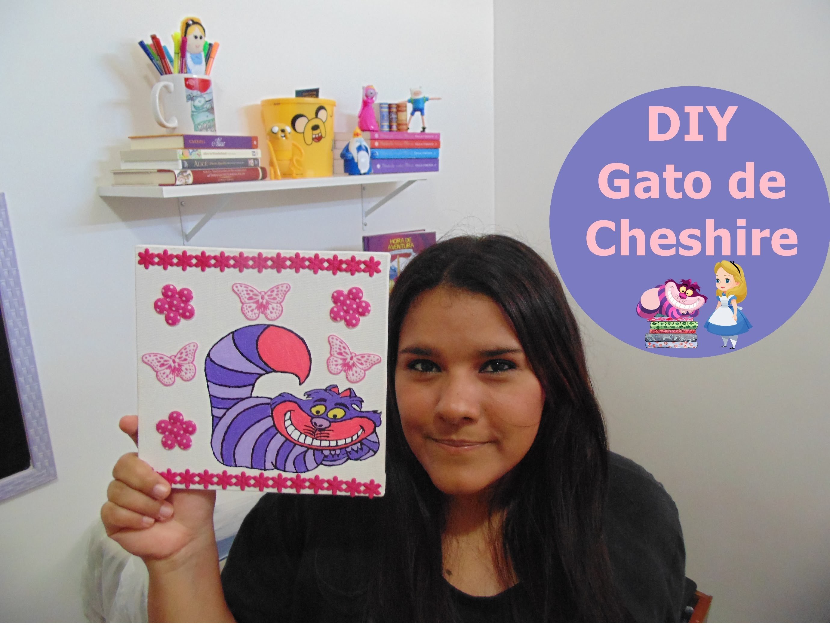 DIY Quadro Gato de Cheshire