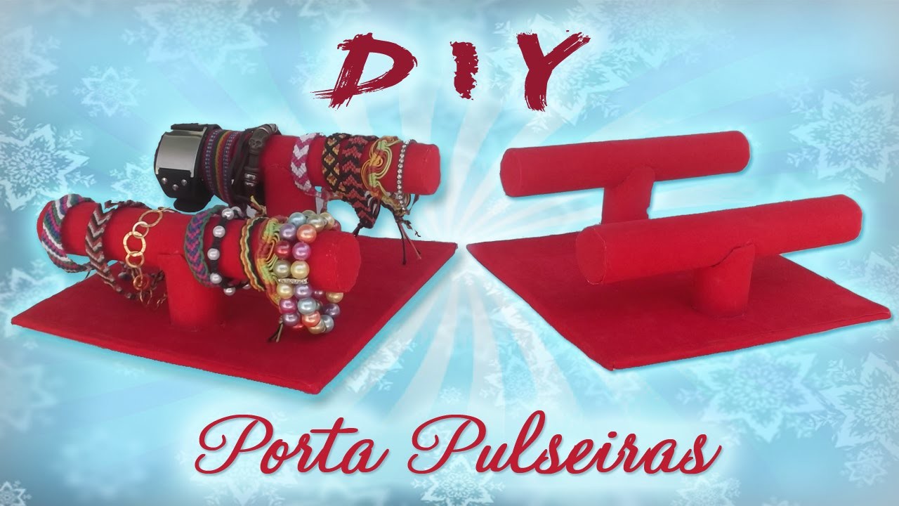 DIY Porta Pulseiras - Faça você mesmo - Reciclagem Passo a Passo