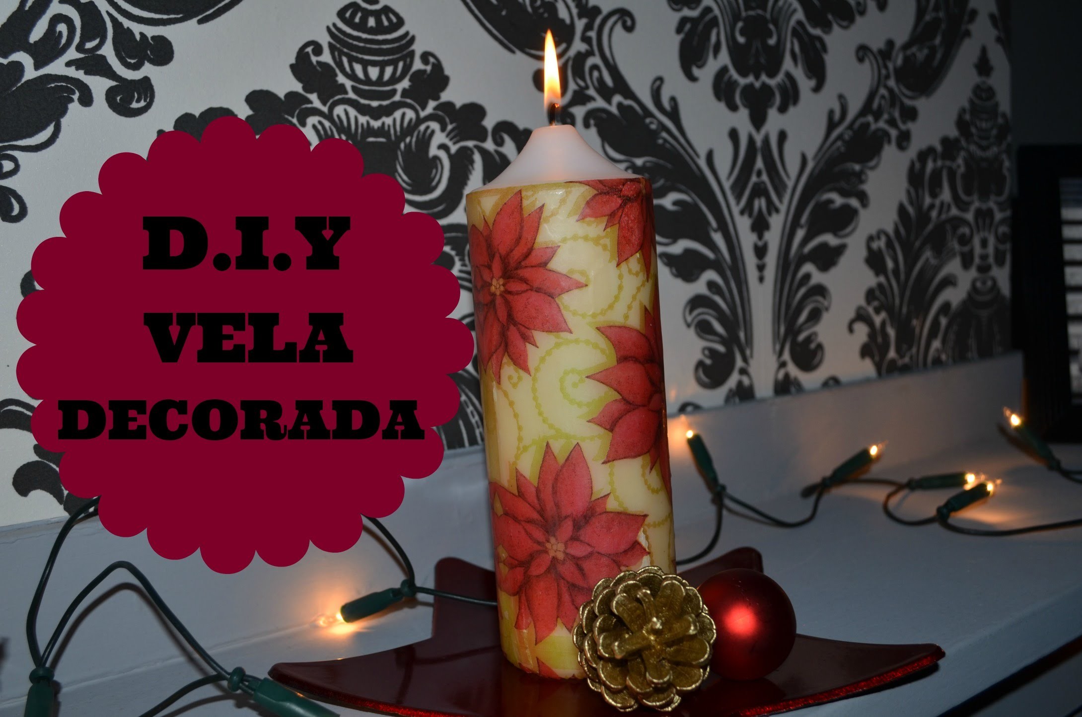 DIY Vela Decorada