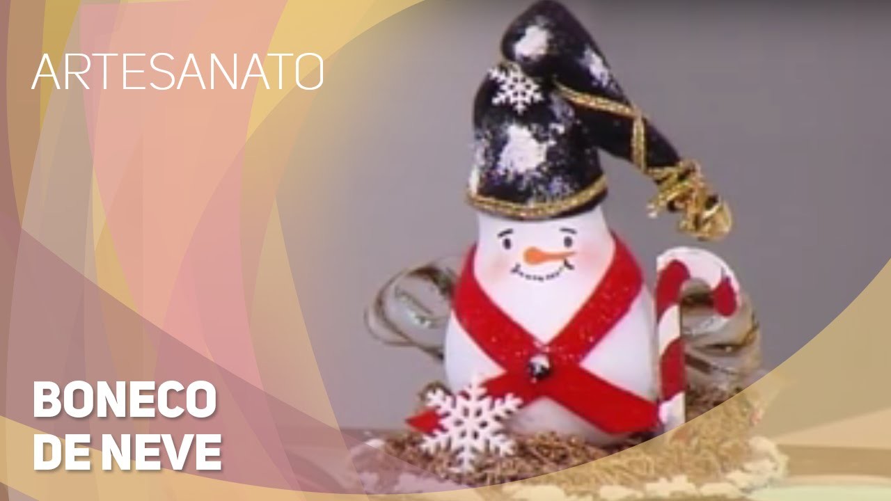 Artesanato - Boneco de neve (24.11.2015)