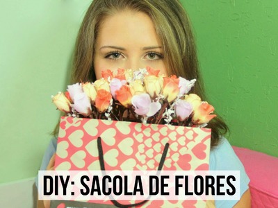 DIY: Sacola de flores, opção de presente para o Dia das Mães | T de Tagarela - Tainá Santos
