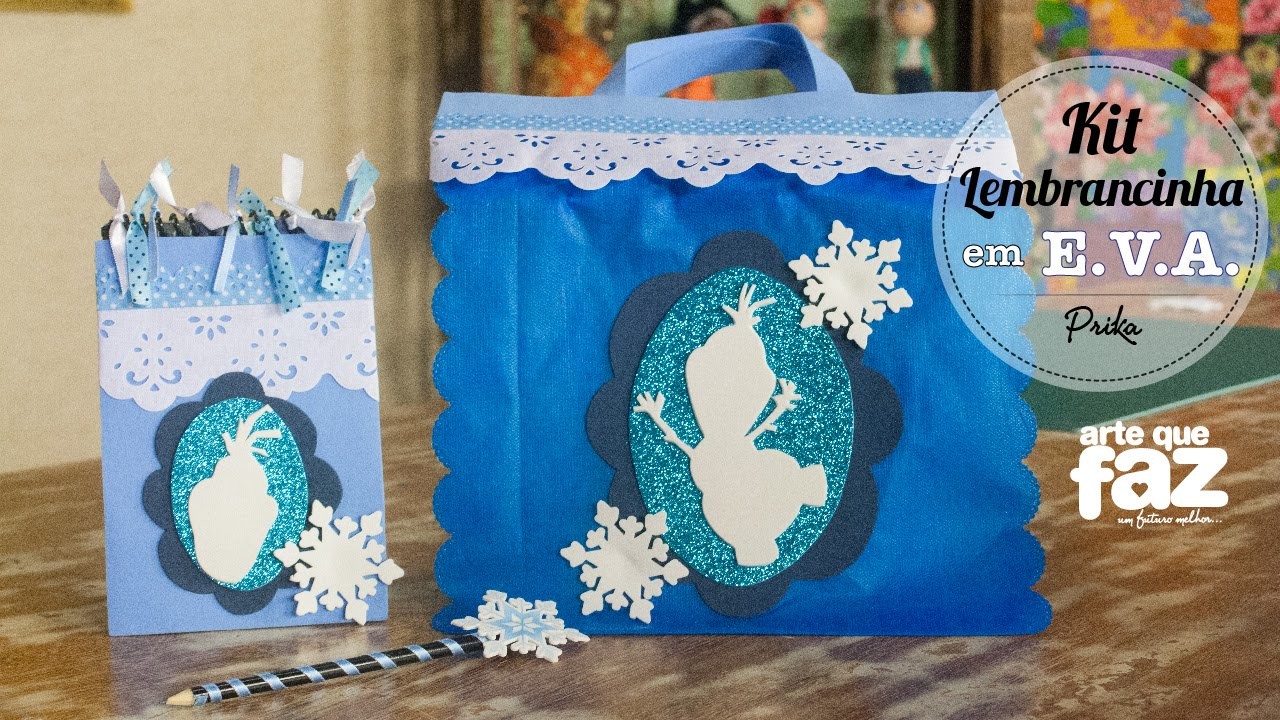 DIY - Sacola Frozen para festa infantil (Prika)