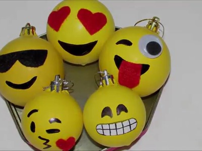 DIY: bolas de natal emoticon