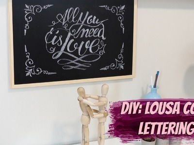 DIY - Faça seu próprio Lettering em lousa
