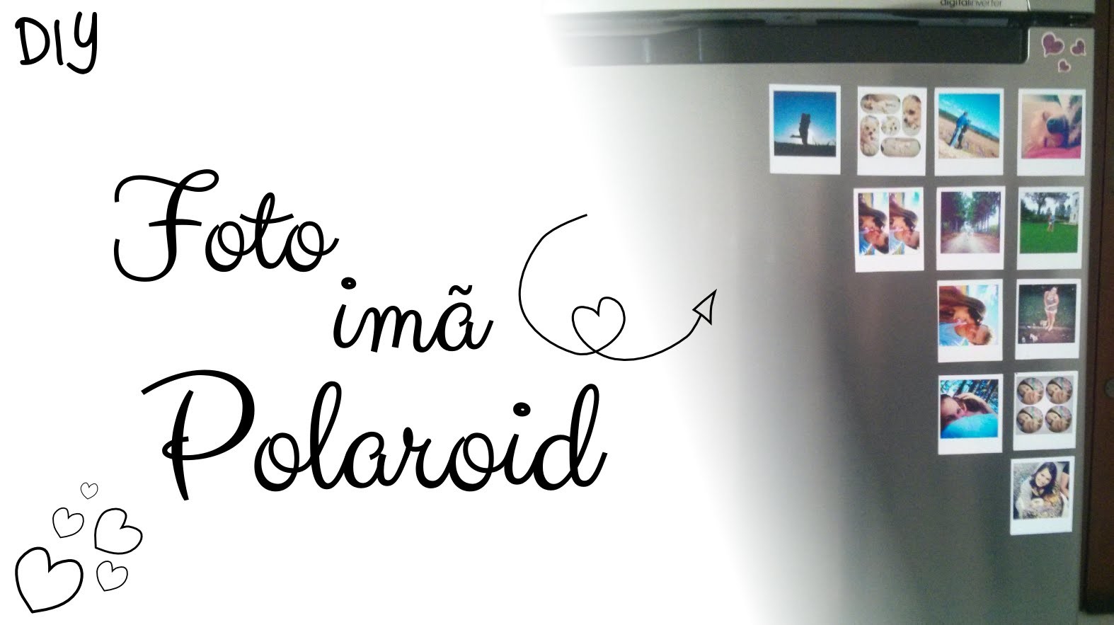 Foto imã Polaroid - DIY Faça você mesmo