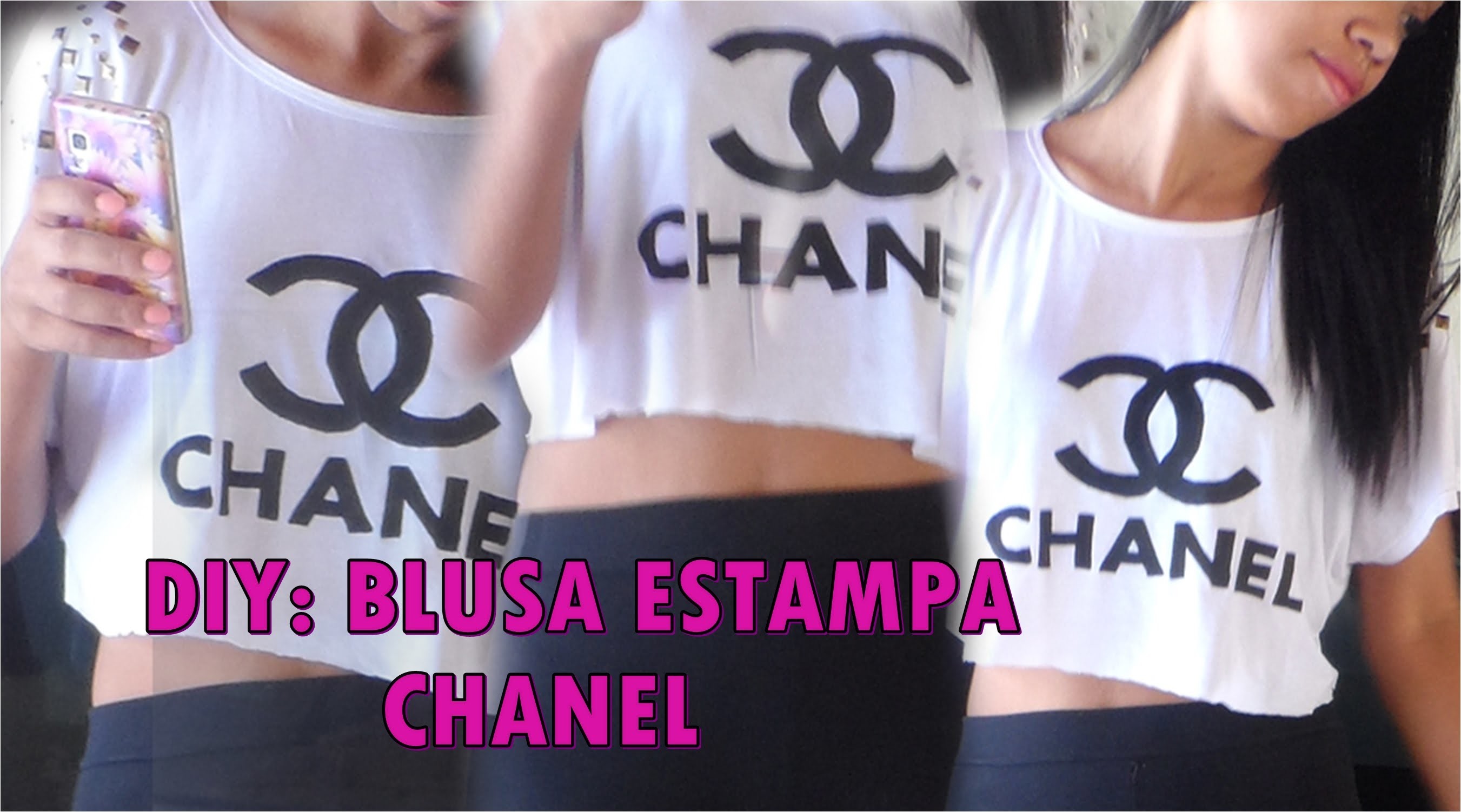 DIY: Faça você mesma Blusa estampa Chanel