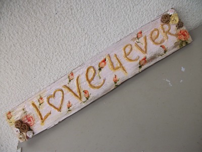 DIY: Faça você mesma uma  plaquinha de boas vindas  love4ever