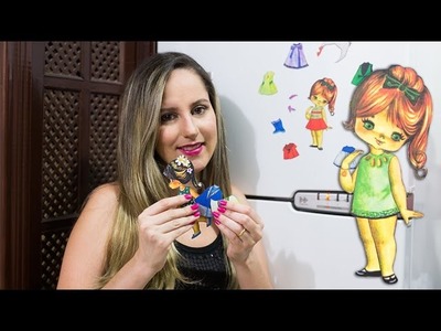 DIY Ímãs de Bonecas de Papel Como Fazer
