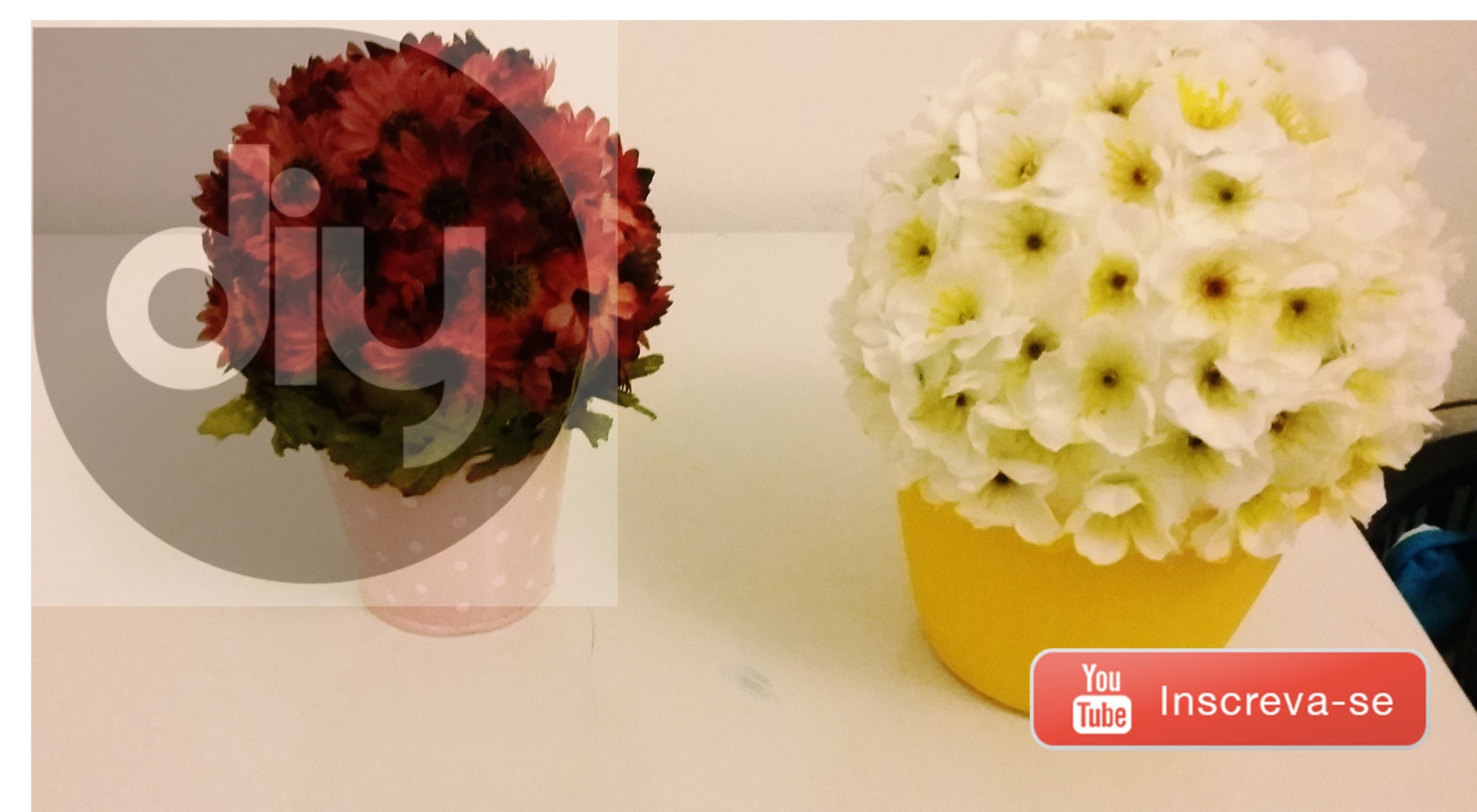 ✄ DIY | Vasinho de flores gastando menos de R$10!