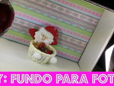 DIY: FUNDO PARA FOTOS com caixa de papelão!