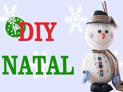 Faça você mesmo : DIY de Natal - Boneco de Neve e Globo de Neve