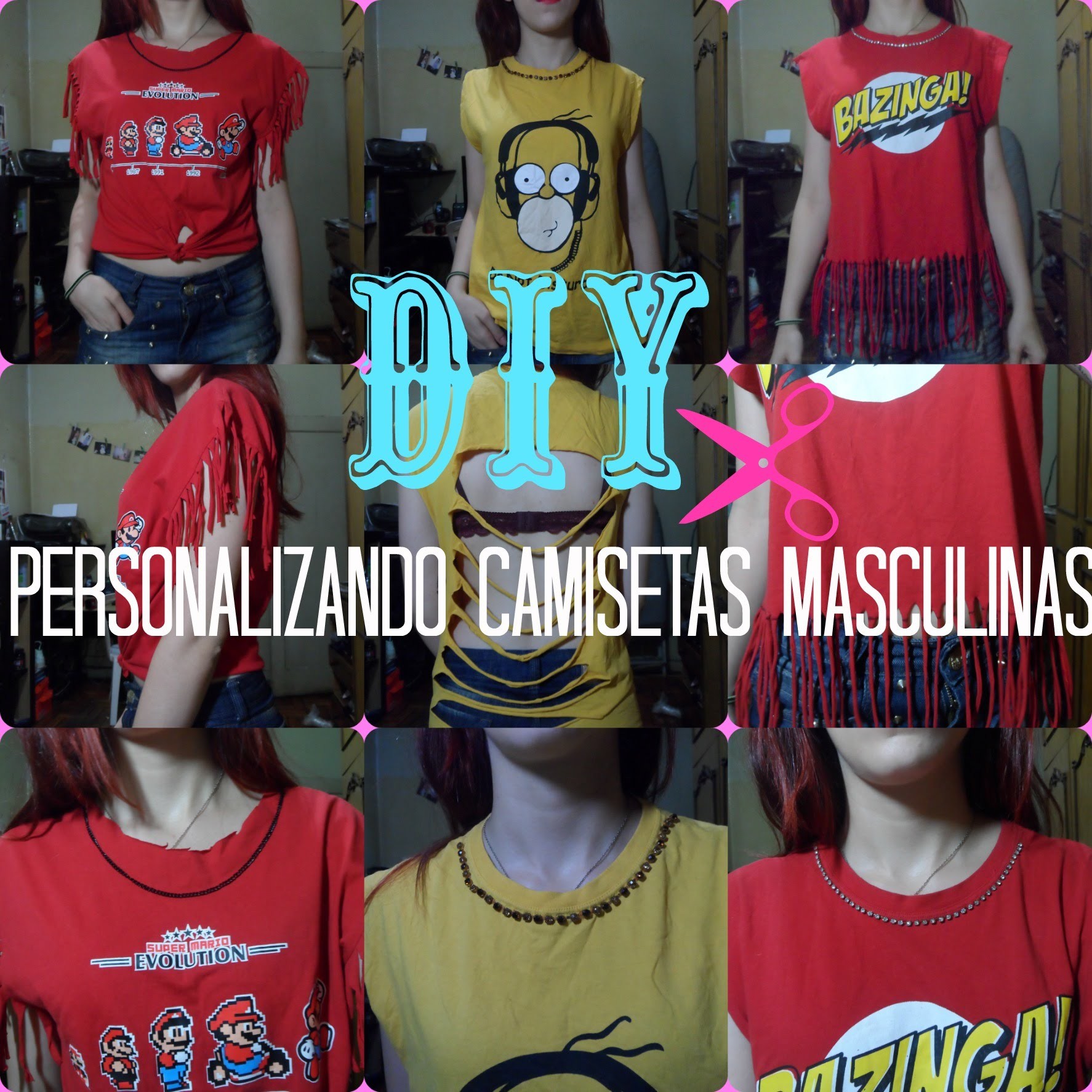 DIY (Faça você mesma)  - Personalizando camisetas masculinas