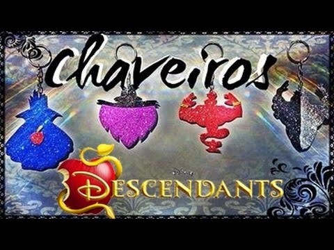 Disney Descendentes - Chaveiros dos Vilões Disney! Descendants DIY keychain