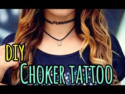 DIY: Choker Tattoo - EM PORTUGUÊS - Por: Layse Araújo