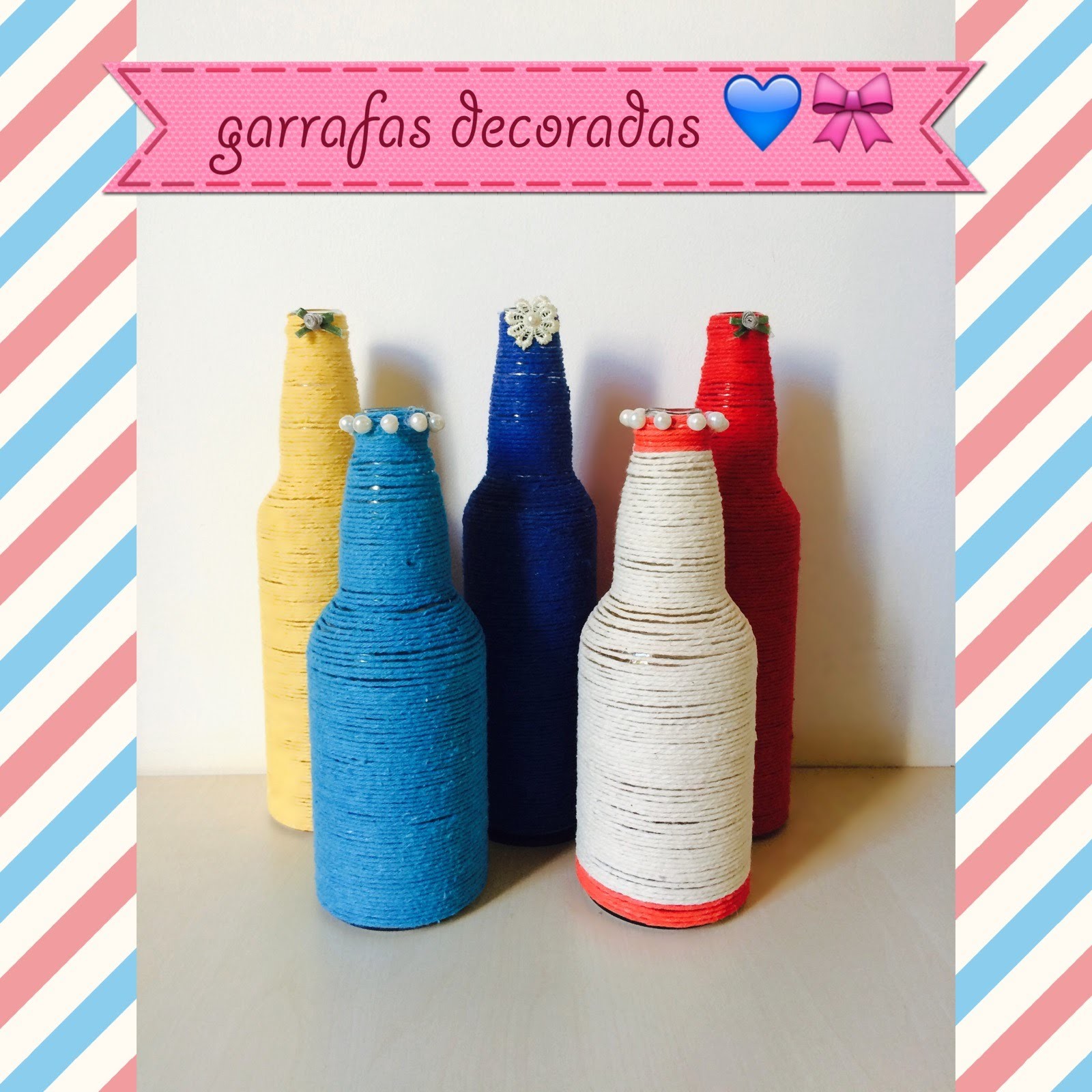 DIY: garrafas decoradas