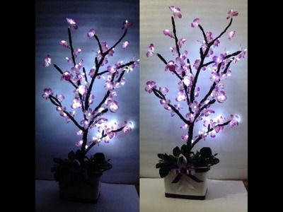 DIY : Luminária flor de cerejeira. Árvore com luzes (imaginarium inspired )
