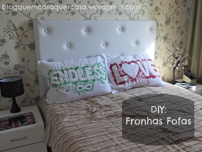 Estampando fronhas - DIY