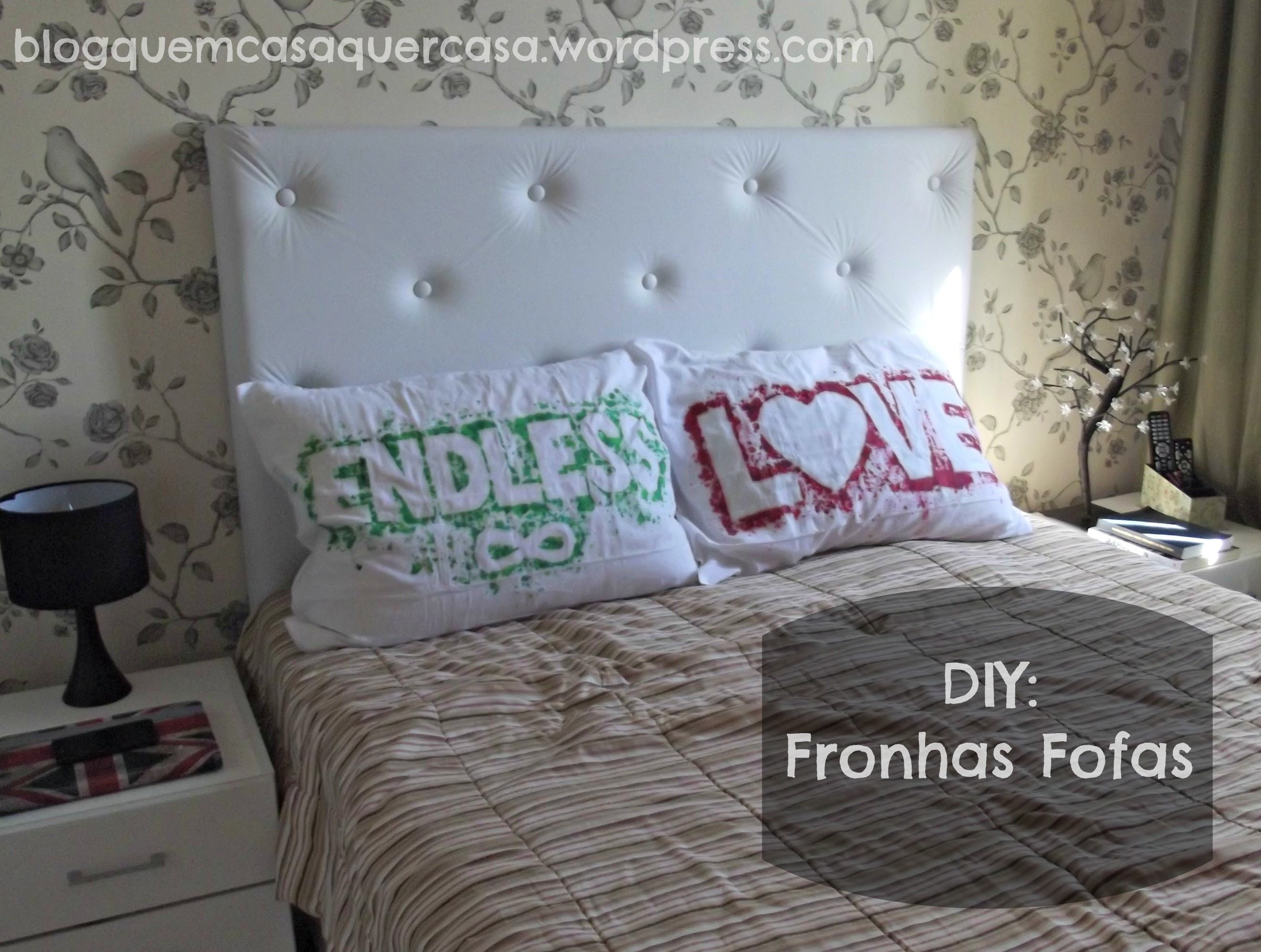 Estampando fronhas - DIY