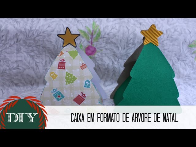 DIY: Caixa em Formato de Árvore de Natal
