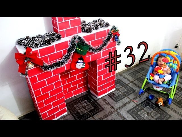 #32 - DIY  - Como fazer uma Lareira linda de Natal!