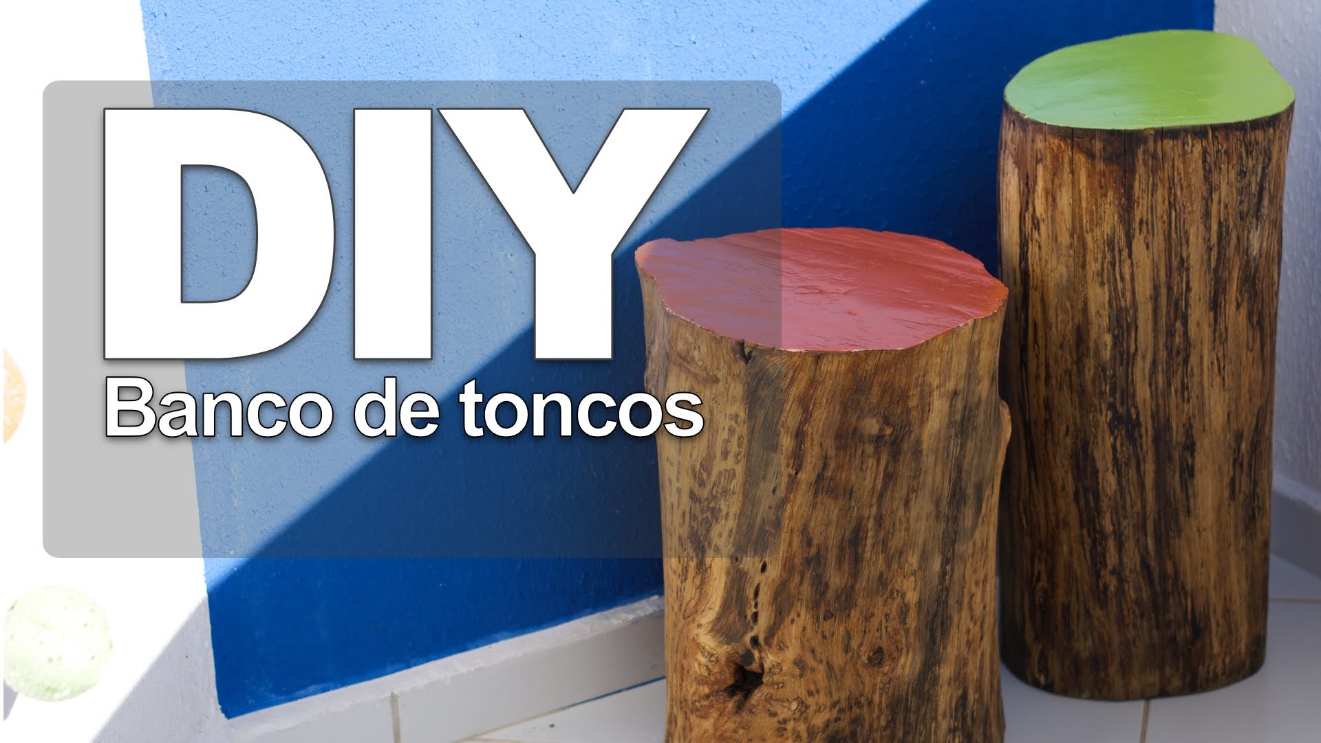 DIY : Banco de troncos