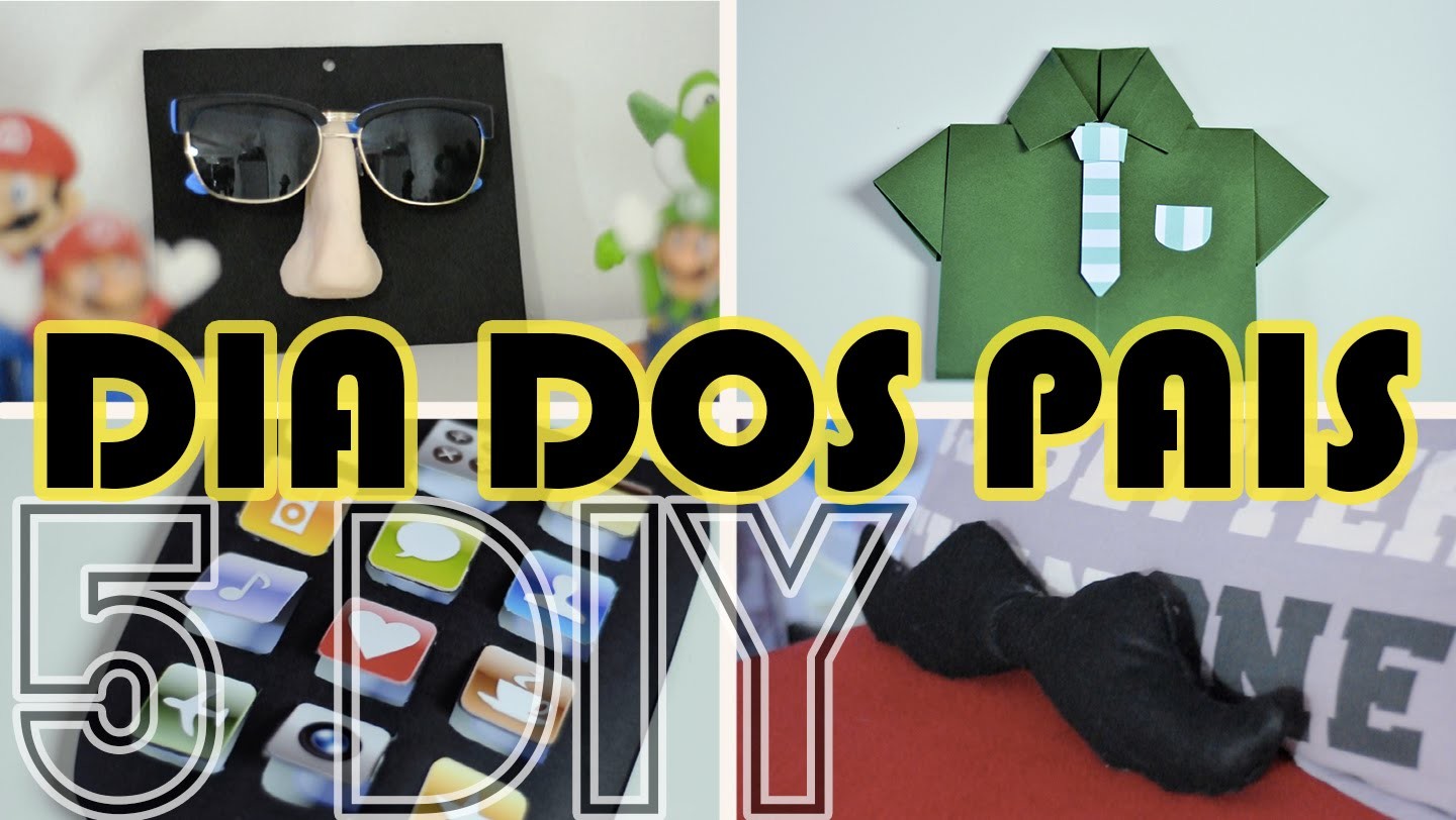 DIY DIA DOS PAIS - 5 Dicas de Lembrancinhas para o dia dos pais | Projeto DIY