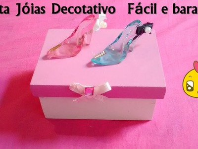 Diy: Porta Jóias Decorativo gastando apenas R$ 3,00 reais