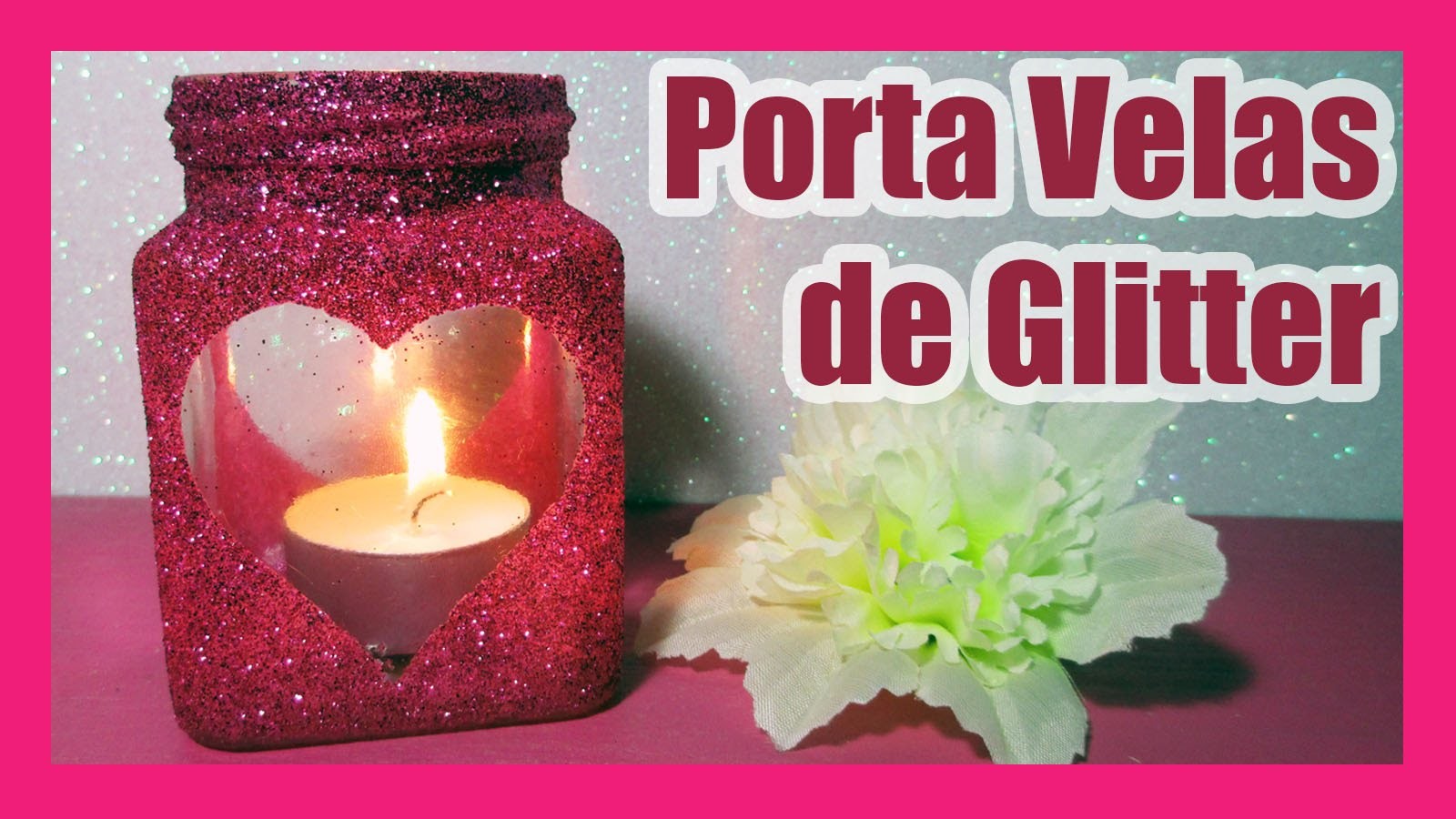 DIY | Porta Velas de Glitter