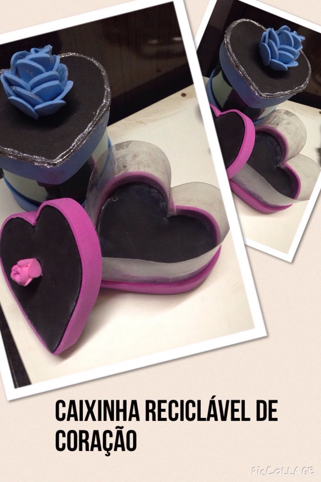 DIY: CAIXINHA RECICLÁVEL DE CORAÇÃO