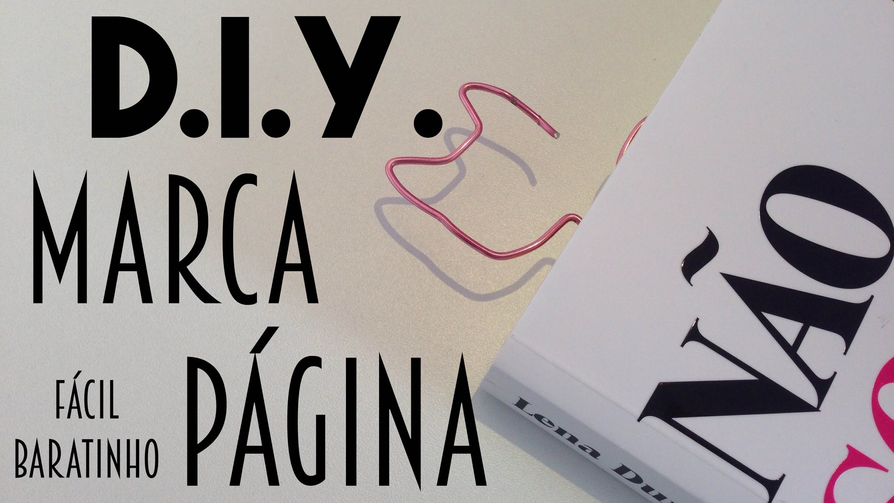 D.I.Y. Marca página de arame (Faça você mesmo)