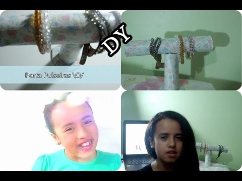 DIY FAÇA VOCÊ MESMA-PORTA PULSEIRAS ♥