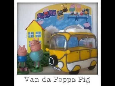 DIY.Festa Peppa Pig 3 -  Porta balas Van de acampar da Família Pig