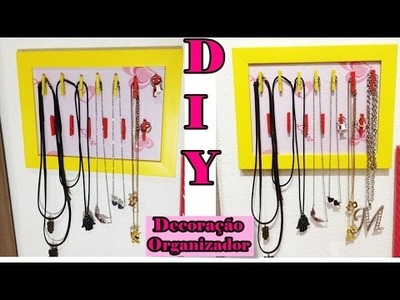 DIY-Organize seus Colares,Pulseiras e Aneis.Organizador de cordões.Por MaryahFroez