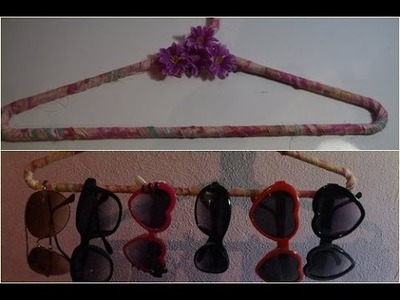 DIY: Cabide decorado porta óculos ou cordão