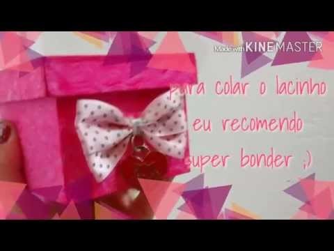 DIY - Porta jóias rosa - aprenda a fazer em 3 mnts