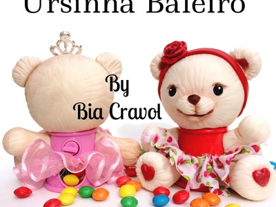 DIY: Ursinha Baleiro Parte 1- biscuit - porcelana fria - By Bia Cravol