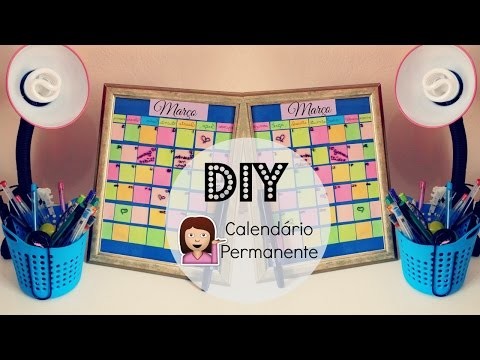 DIY: Como fazer  Calendário Permanente ♥ Caroline Moura