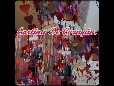 DIY Faça Vc Mesma Cortina De Coração