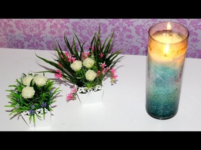 DIY - Vasos de flores artificiais para decoração. cenário de vídeos | Por Tuka Sampaio ♡