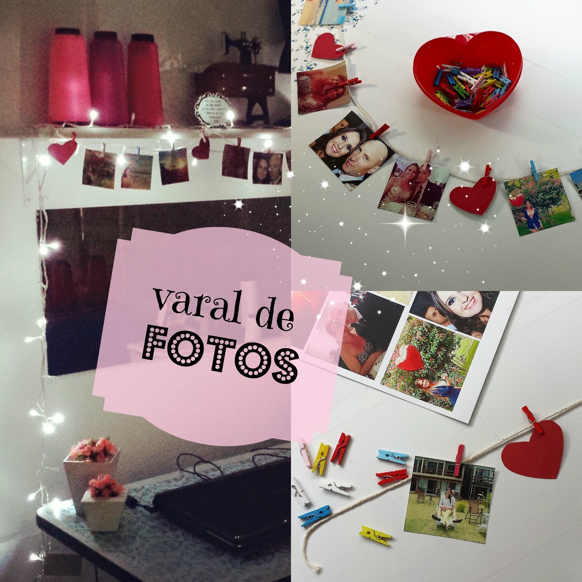 Varal de Fotos ♥ Faça Você Mesmo || DIY