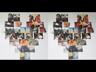 DIY - Coração de fotos (Mural)