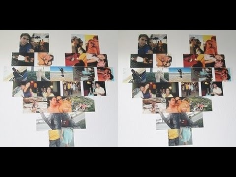 DIY - Coração de fotos (Mural)
