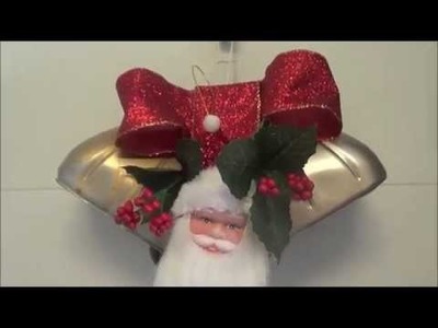 DIY saiba como fazer decoração de natal sinos feito com pet 9