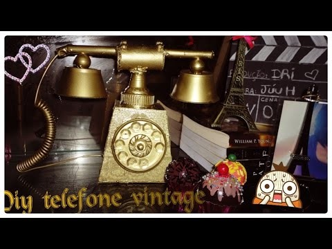 DIY telefone vintage fácil e lindooo #dolixoaoluxo
