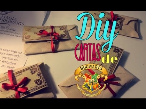 Não são apenas livros - DIY : Cartas de Hogwarts