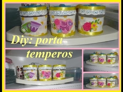 Diy : porta temperos por cleidy lyma