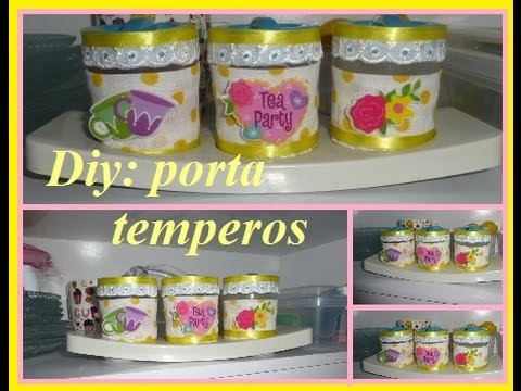 Diy : porta temperos por cleidy lyma
