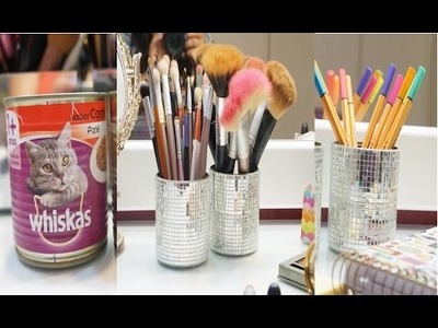 DIY: RECICLANDO LATINHAS EM LINDOS ORGANIZADORES ESPELHADOS