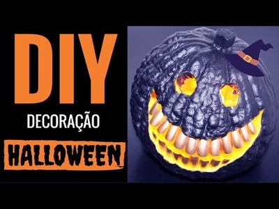 DIY - Como fazer uma abóbora de Halloween