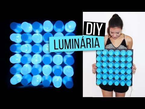 DIY: luminária de copos | aprenda fazer